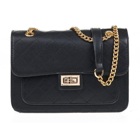 Verde Γυναικεία Τσάντα Ώμου 16-7002 Μαύρο